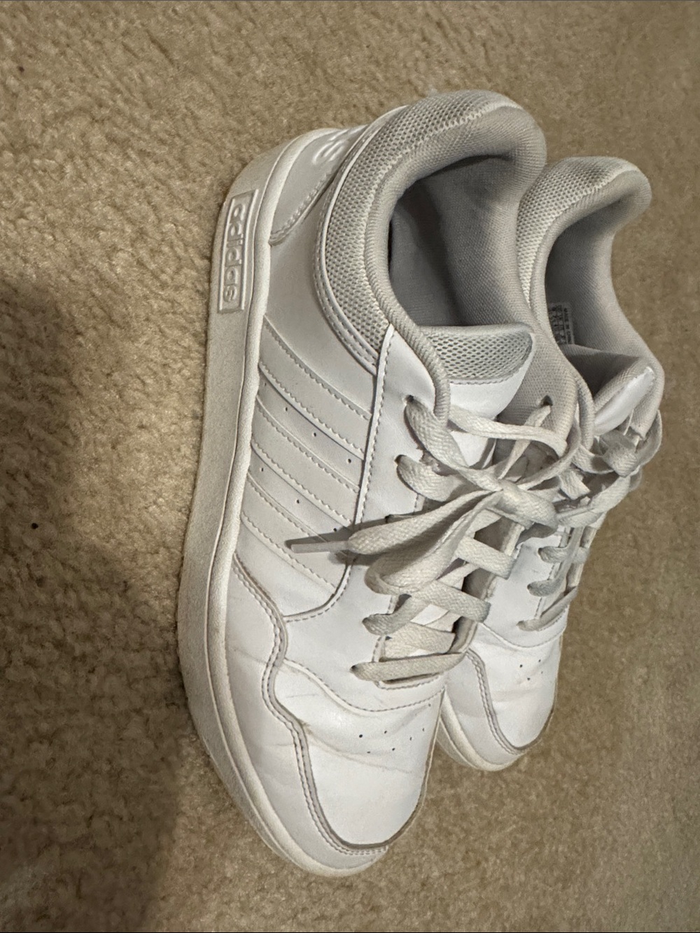 adidas White womens Low-Top Athletic Sneakers